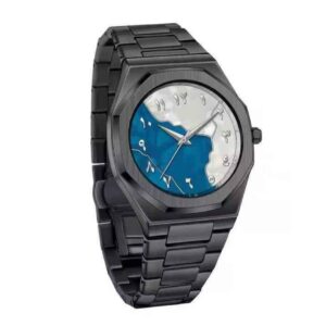 Arabic Aura Octagon Watch – Premium Analog Wrist Watch with Chain Cutter & Swiss Battery